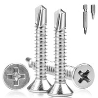 Blechschrauben Senkkopf M4.2X32Mm 160 StüCk Edelstahl Selbstschneidend Mit PH1