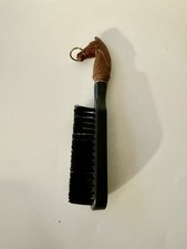 Vintage Horse Head Clothes Brush Equestrian Grooming Tool Japan Gold Ring Bit