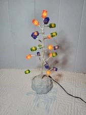 🍭LEMAX Enchanted Forest Gum Drop Tree  Accent Lamp Christmas Village 2003 Rare