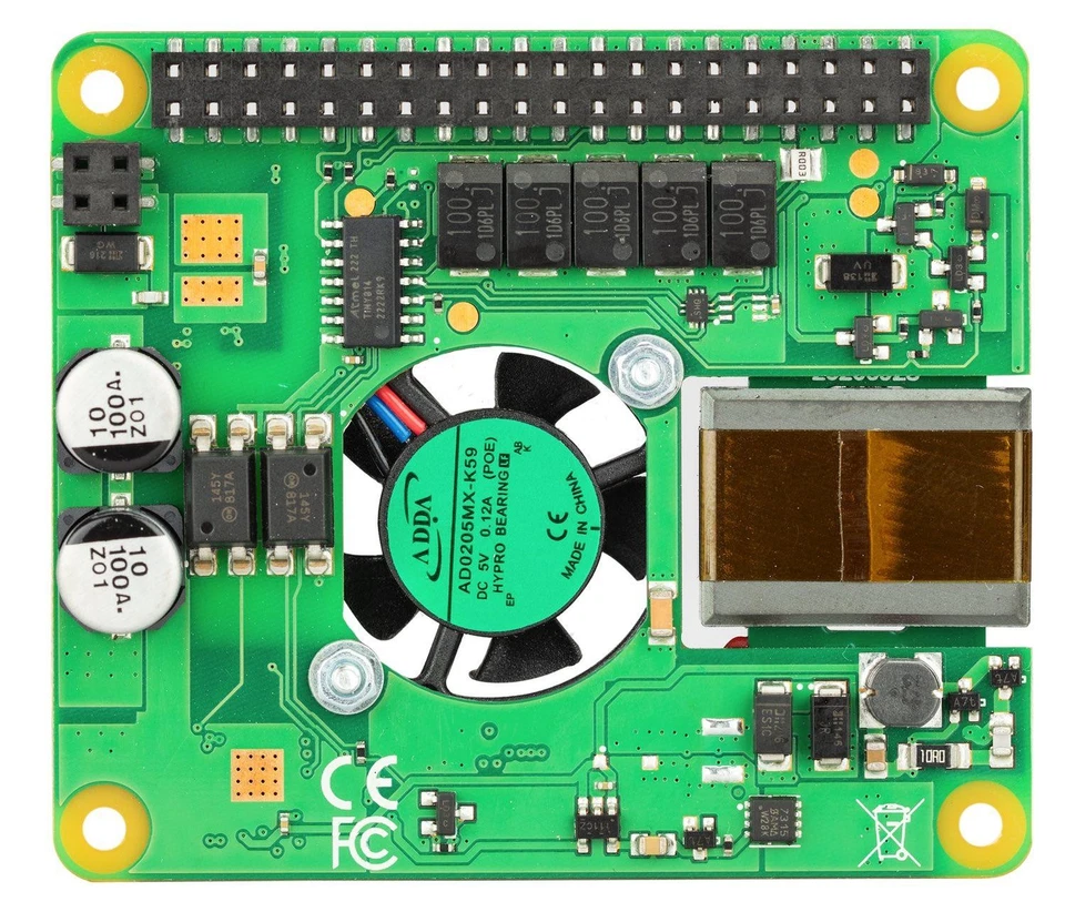 Power over Ethernet (PoE+) HAT für Raspberry Pi 4 & 3B+ - Bild 2 von 4