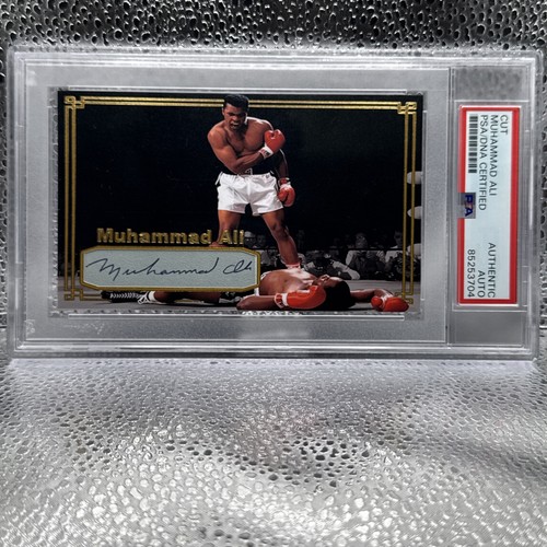 Muhammad Ali signed Cut Custom Card PSA DNA Slab Boxing HOF Auto 1/1! 🔥🔥