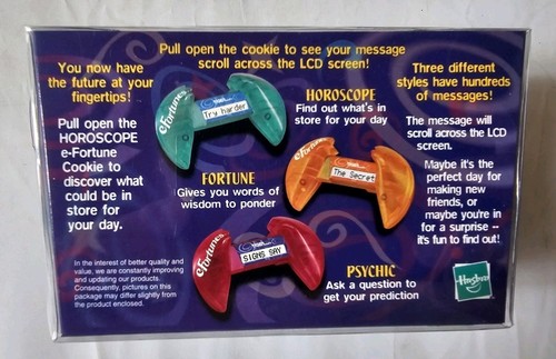 2000 Hasbro Tiger E-Fortunes Electronic Fortune Cookie HOROSCOPE Vintage NOS New - Picture 5 of 8