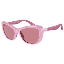 Emporio Armani KIDS EK 4004 613069 Shiny Pink Plastic Sunglasses Purple Lens