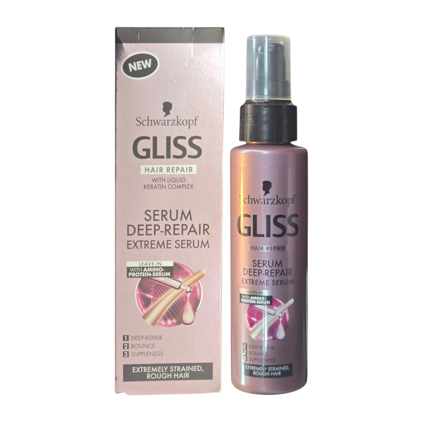 Schwarzkopf Gliss Hair Repair Leave In Amino-Protein Liquid Keratine Serum 100ml