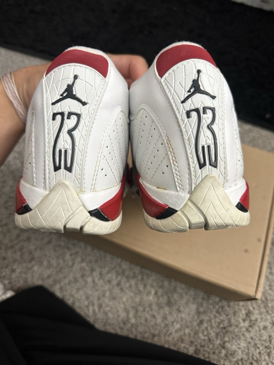 Air Jordan 14 Retro Candy Cane Cherry White Red Ferrari Thunder