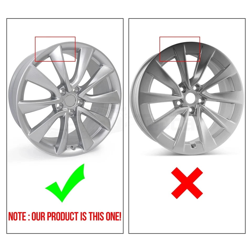 For Tesla Model 3 2017 2018 2019-2021 19" Sport OEM Wheel Rim Silver🔥104422400A - Image 2 of 4