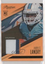 2014 Panini Prestige Rookie Jerseys Prime Jarvis Landry #JL Jumbo Patch v7j