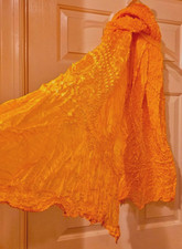 Tie Dye Print Women Dupatta Bandhani Printed Dupatta Orange 82"x42" Beautiful