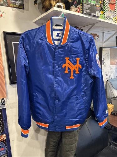 SUPREME Giacca Starter New York Mets Raso Bomber Jacket Adatto Adulto Medium Molto Bella