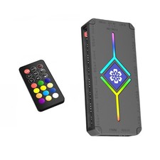 PWM ARGB Fan Hub Splitter 9 Channels w/Remote Control Compatible Major Brands