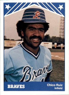 1983 Richmond Braves TCMA #15 Chico Ruiz Santurce Puerto Rico NM Baseball Card