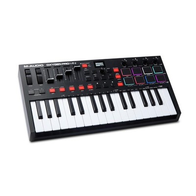 M-AUDIO Oxygen Pro Mini 32 USB MIDI Keyboard Controller 32 Keys, Black