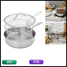 Henckels Aragon 5-qt Stainless Steel Saute Pan with Lid & Fryer Basket
