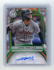 2025 Topps Tribute Baseball JUNG HOO LEE Auto Green #d 49/99