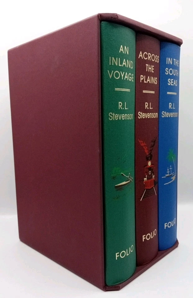 Folio Society - Travels with Robert Louis Stevenson 3 Book Set Limited Edition - Image 4 of 4