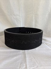 Gymreapers 10mm Lever Belt Black Medium Size Adjustable Weight Lifting Belt Only