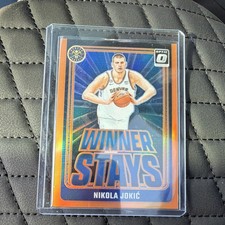 2024-25 Panini Donruss Optic Winner Stays Nikola Jokić #6 Orange Prizm /39 Nugg…