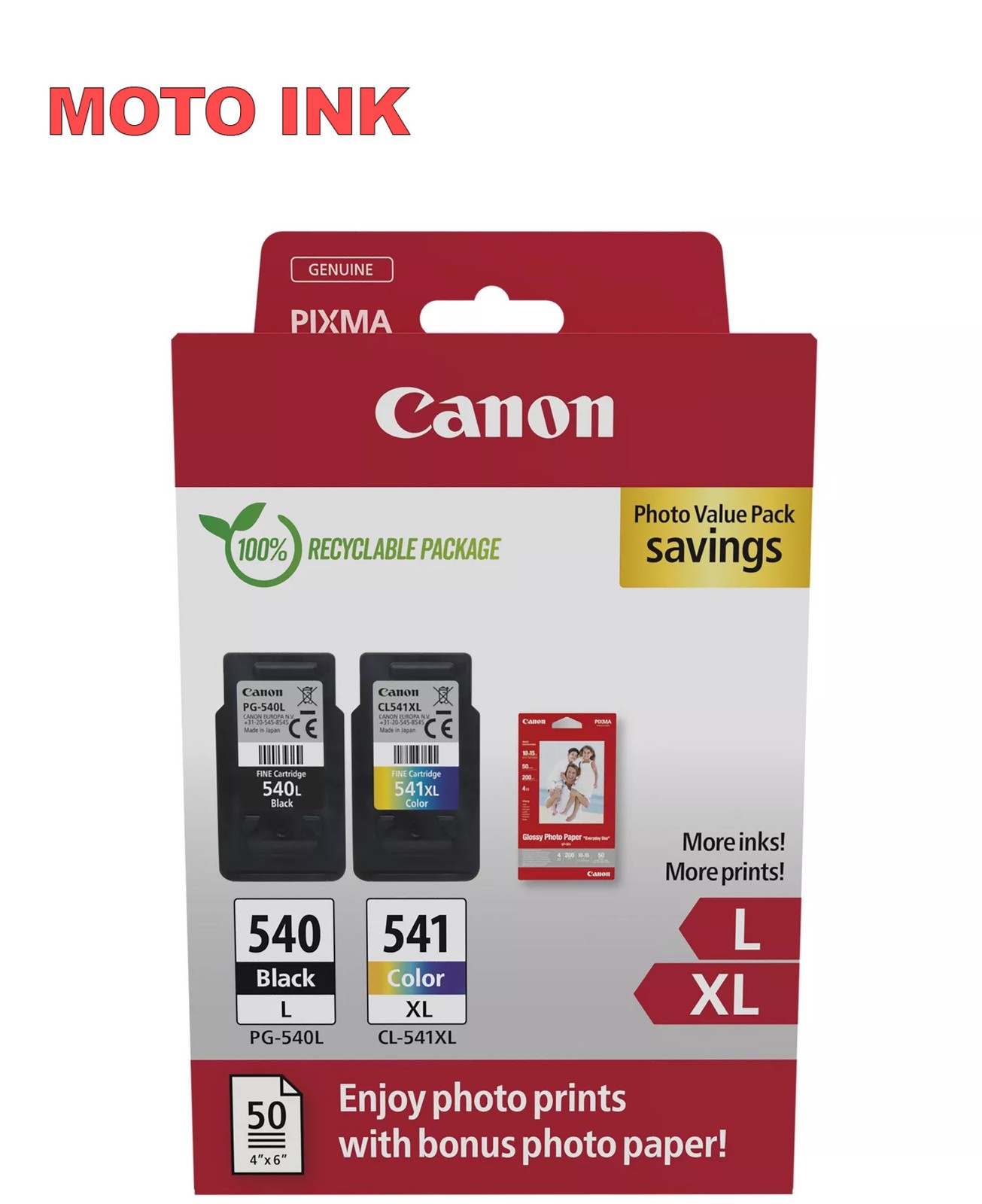 Canon PG-540L / CL-541XL Genuine Ink Cartridges for Pixma MX475 - Image 25