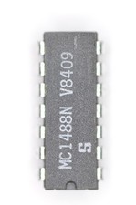 4‑Pack Motorola MC1488N RS‑232 Line Driver IC – NOS – DIP‑14 – Vintage 1984