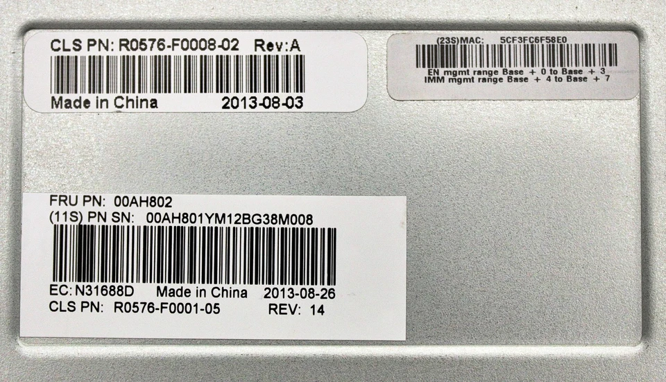 IBM 00AH802 V7000 Flex Controller Module 4939 - Image 4 of 4