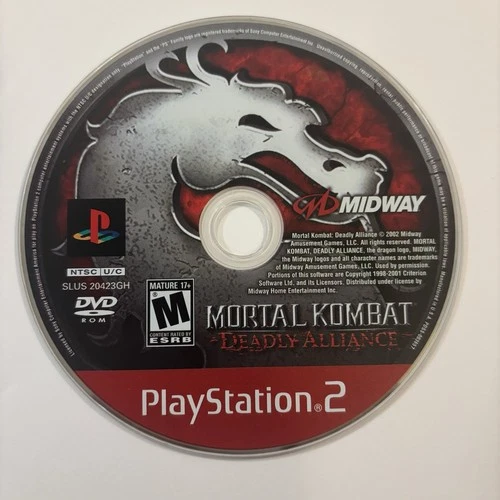 Mortal Kombat: Deadly Alliance PS2 Game Disc Only PlayStation Two