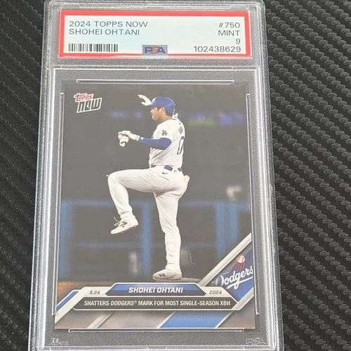 Shohei Ohtani #750- Topps 2024 Now. PSA 9 LA Dodgers /8352 Baseball Card