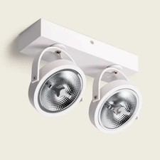 Foco doble led integrado 30W Cree de superficie AR111 Regulable - nuevo