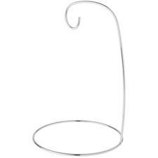 Bard's Silver Ornament Stand, 8" H x 5.25" W x 5.25" D