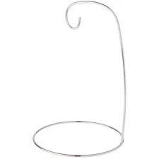 Bard's Silver Ornament Stand, 8" H x 5.25" W x 5.25" D