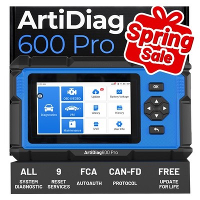 Spring Special! TOPDON AD600PRO OBD2 Scanner Lifetime Update 9 Reset All Systems