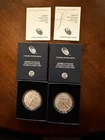 2017 W American Eagle Silver 1oz Uncirculated Coin Lot- 2 Coins COA OGP