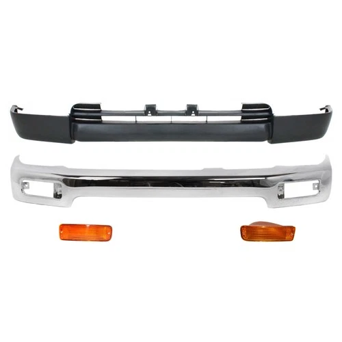 4RUNNER 96-98 FRONT BUMPER 4-pc kit Face Bar Chrome with Turn Signal Light and V