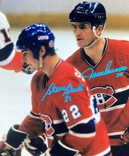 JACQUES LEMAIRE & STEVE SHUTT Montreal Canadiens Dual Autographed 8x10 Photo