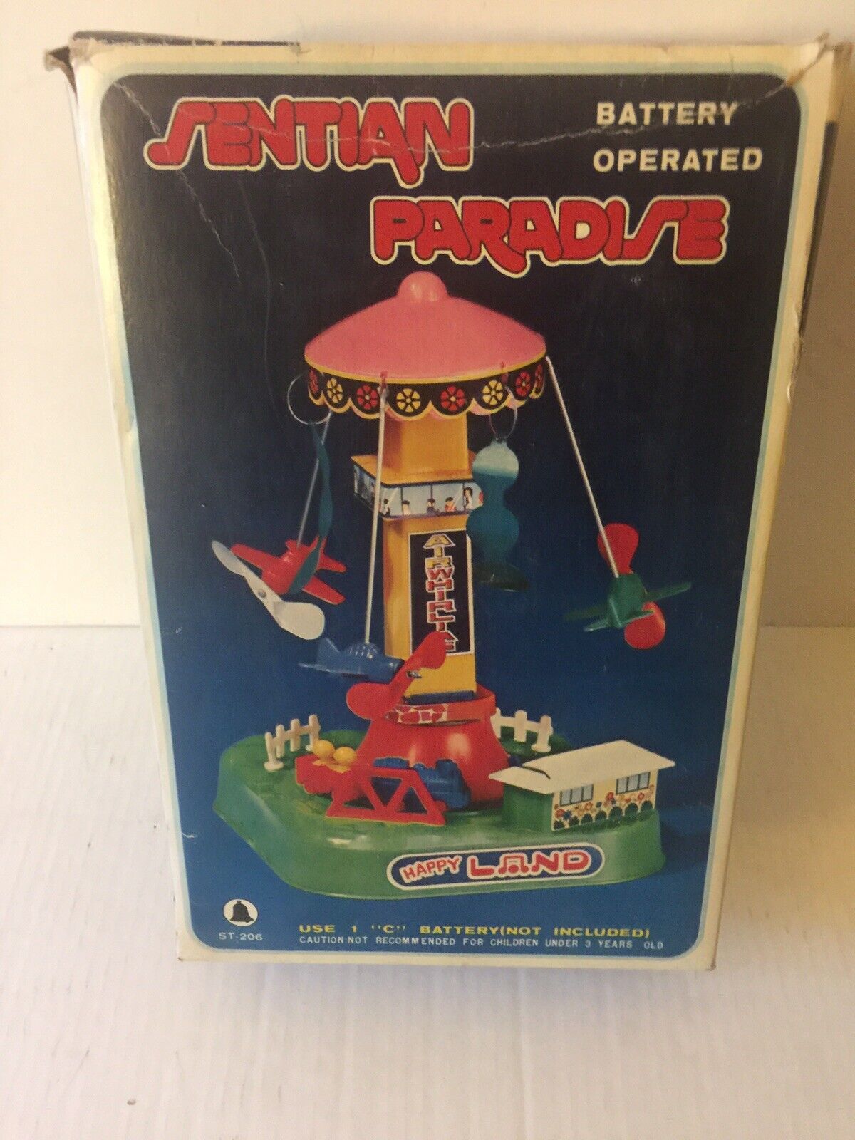 VINTAGE BATTERY OPERATED SENTIAN PARADISE HAPPY LAND (COMPLETE)