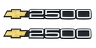 2Pc Side Door Emblem Badge Fit for 1988 - 2000 2500 Truck 15551234 Chrome