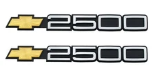 2Pc Side Door Emblem Badge Fit for 1988 - 2000 2500 Truck 15551234 Chrome