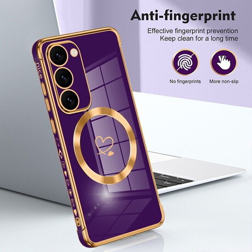 MagSafe Cover per Samsung S24 Ultra S23 FE S22 Custodia Silicone Protettiva - Foto 2 di 16