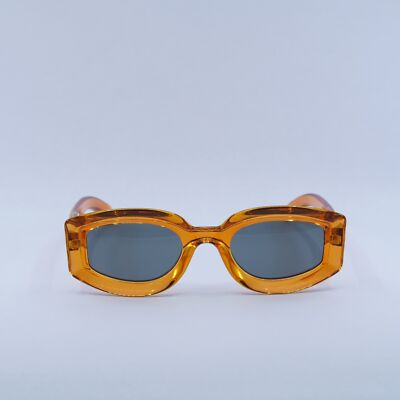 New GUCCI GG1719S 005 Transparent Vivid Orange/Smoke 51-23-145