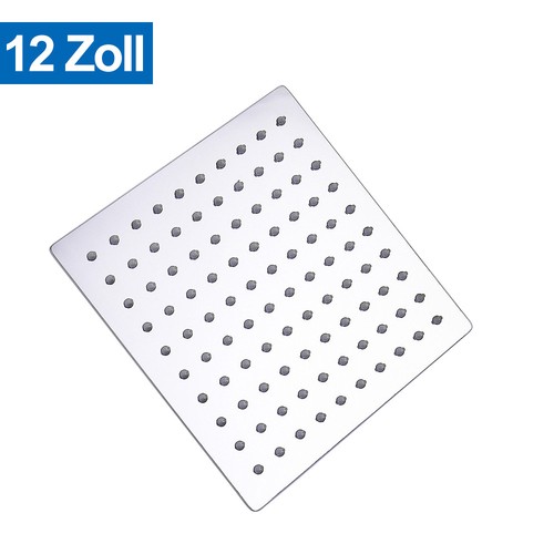 Kopfbrause Rainshower Luxus Edelstahl Regendusche Brausekopf Duschkopf 20CM-30CM - Bild 16 von 36