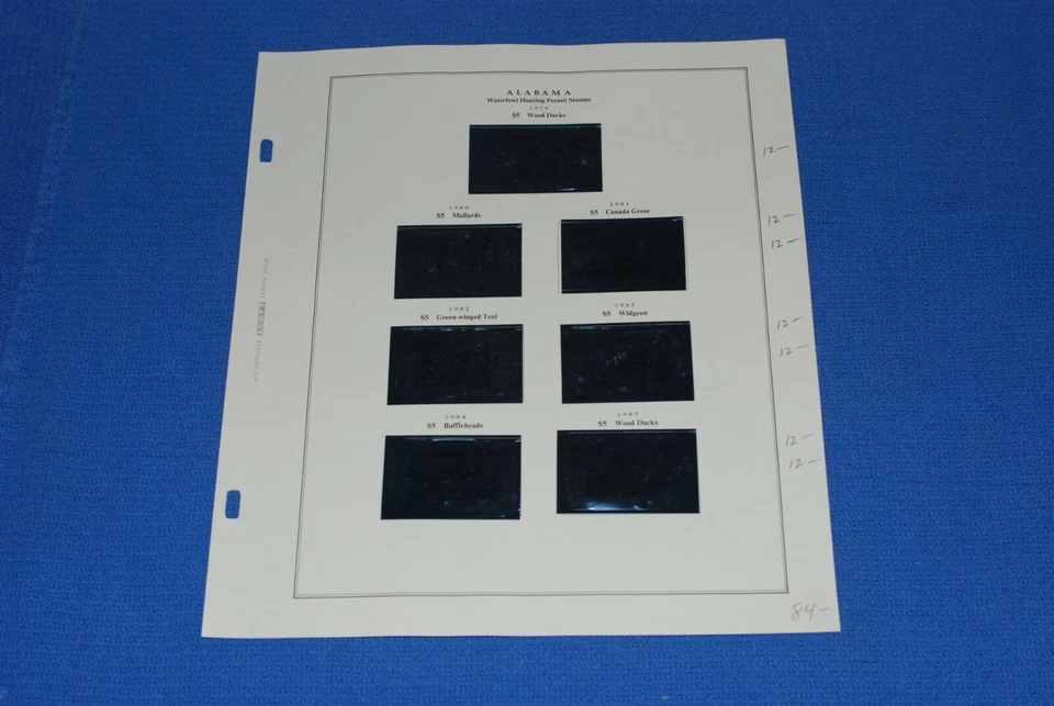 Alabama Duck Hunting Scott National Stamp Pages BlueLakeStamps GET YOUR STATE! - Image 2 of 4