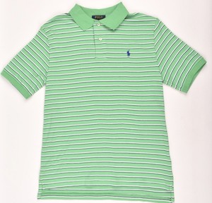 green striped polo