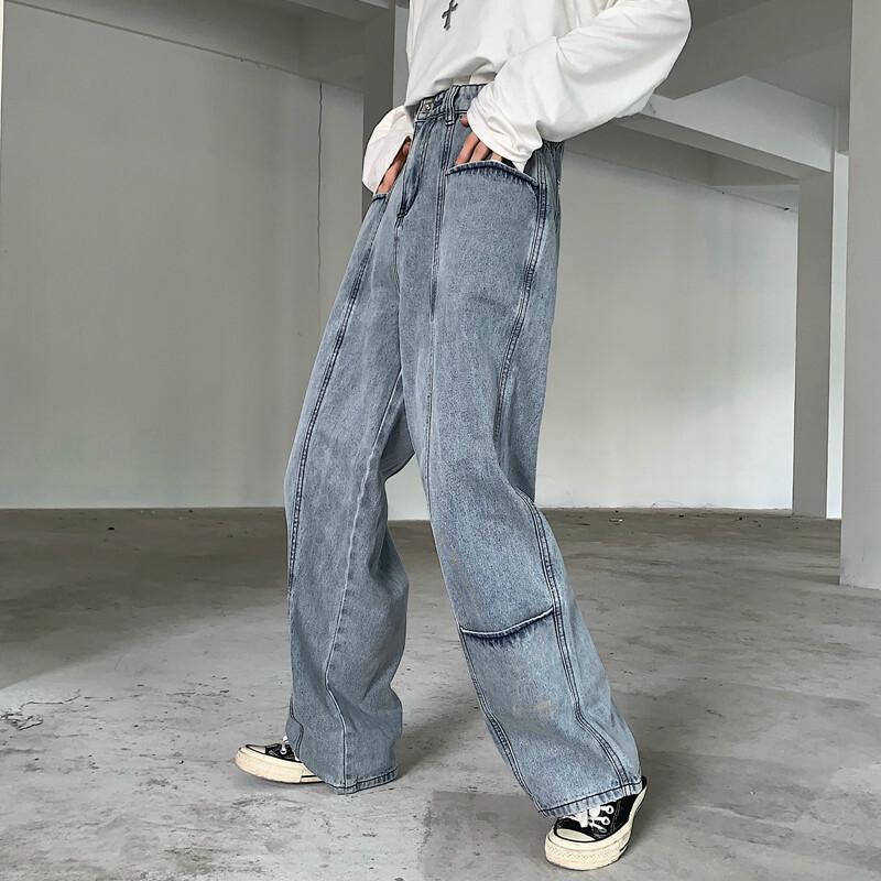 【YOURNUS】Western Retro Wide Denim Pants YOURNUS】Western Retro Wide Denim Pants YOURNUS】Western