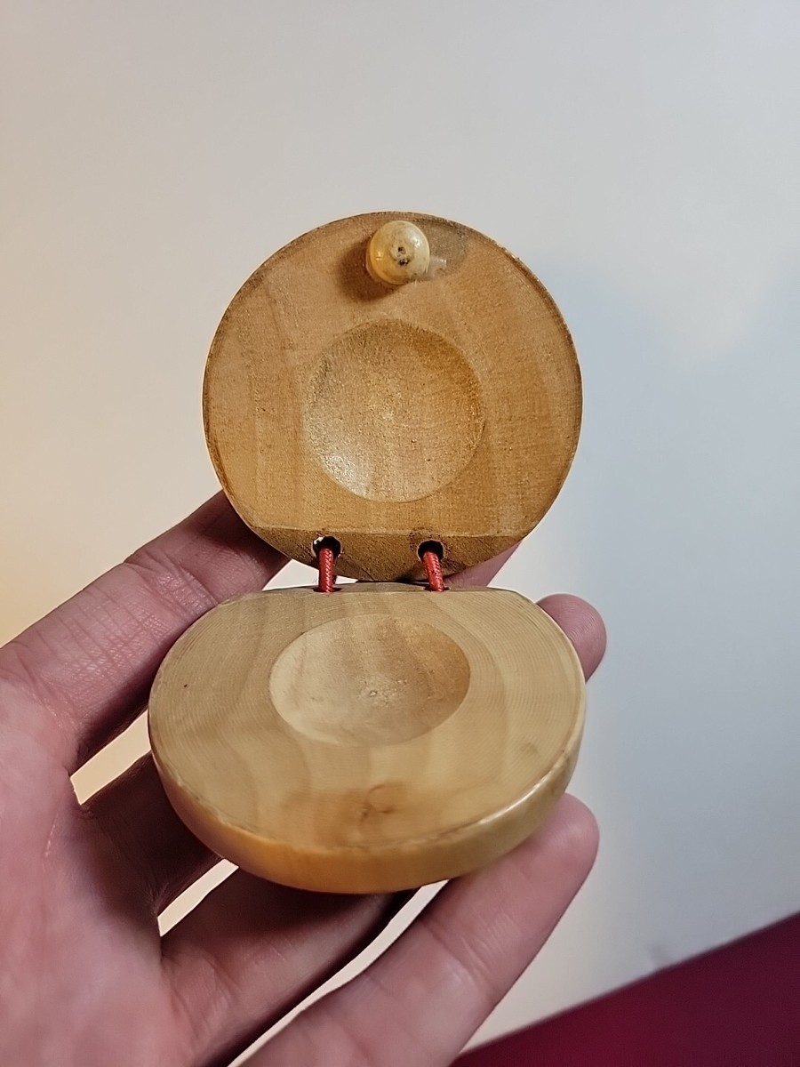 【美品タグ付フラメンコ】CASTANUELAS DEL SUR パリージョ木目 1 Pair Spanish Castanets Flamenco Wooden Percussion Musical