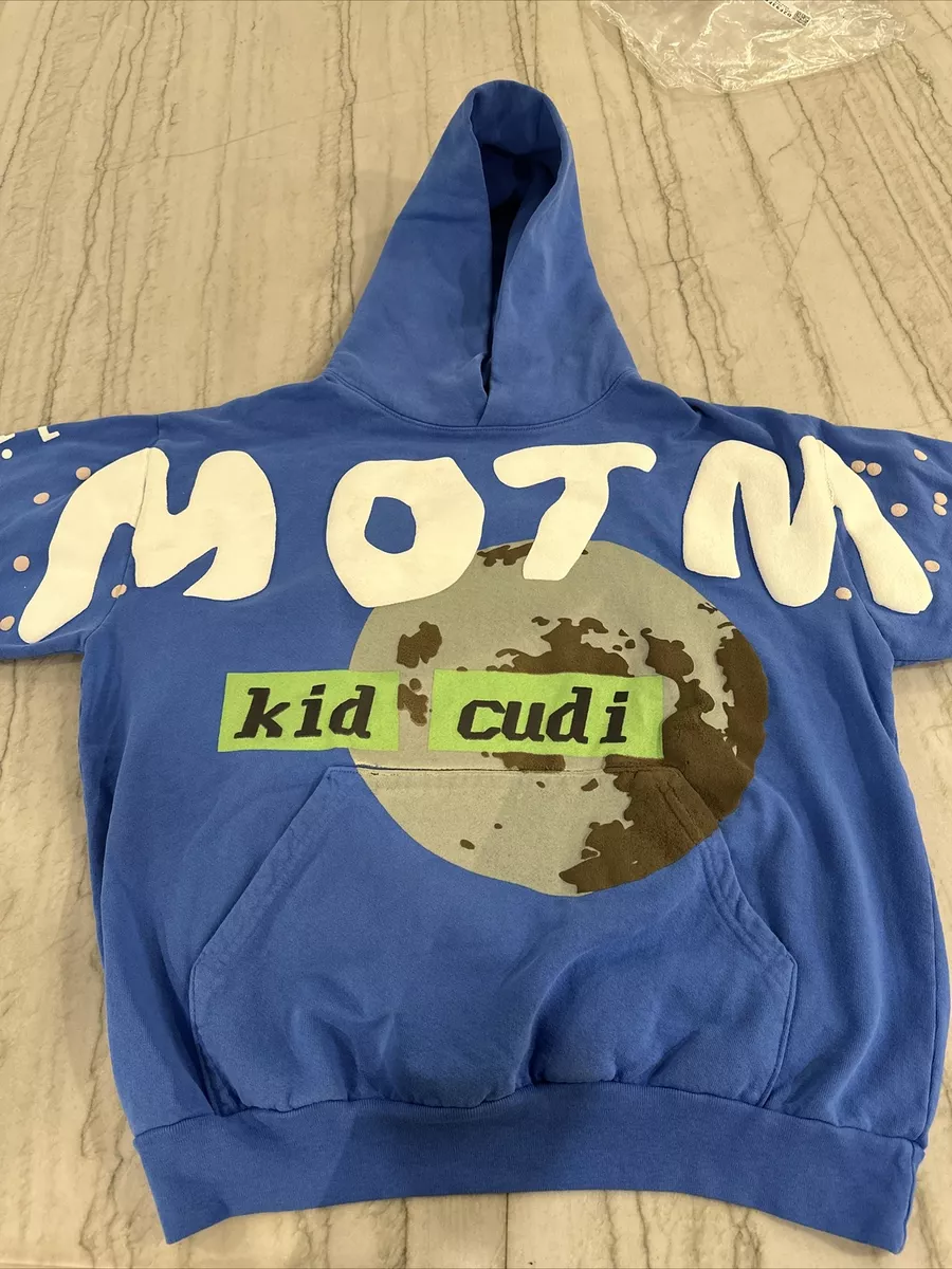 KID CUDI X CPFM MAN ON THE MOON III 3 HOODIE Blue SIZE LARGE Nike