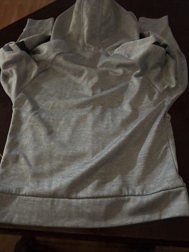 Adidas Youth Small Fleece Jacket Gray - Picture 6 of 6