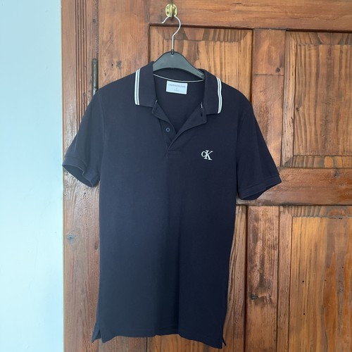Calvin Klein T Shirt Poloshirt Polo Slim CK Gr S Blau Wie Neu
