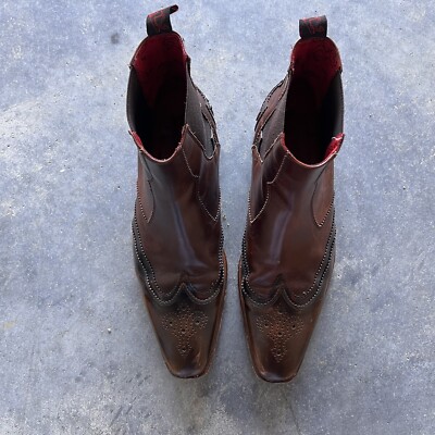 Jeffery West Muse Scarface Chelsea Boots Brown UK 8 Custom  display picture 1
