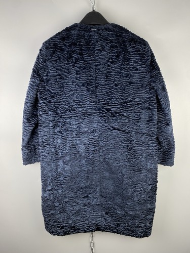 S Max Mara Womens Acetate Polyester Blue Button 3/4 Sleeve Coat Size S / US 6 - Picture 14 of 19