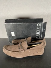 KENNETH COLE REACTION BROWN Suede Slip on Size 9.5 M