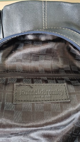 Russell & Bromley slouchy sack shoulder handbag, blue suede, fabulous condition - Picture 4 of 7